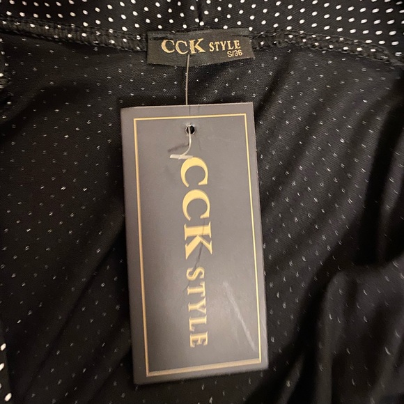 NWT CCK Style black and white polka dot dress, size S - Picture 3 of 5